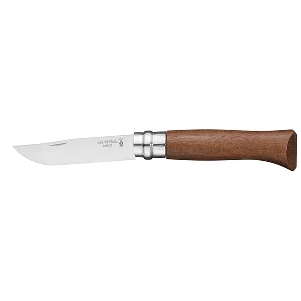 Couteau pliant N°08 Inox 8,5 cm manche en Noyer Opinel - Mathon - 2
