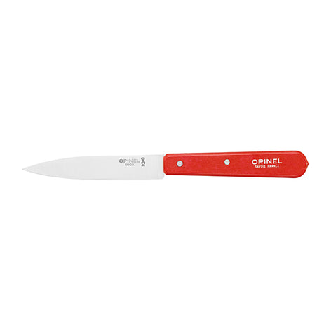 Couteau office N°112 lame lisse inox 10 cm rouge Opinel - Mathon - 1
