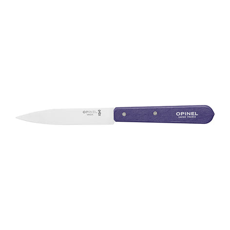 Couteau office N°112 lame lisse inox 10 cm violet Opinel - Mathon - 1