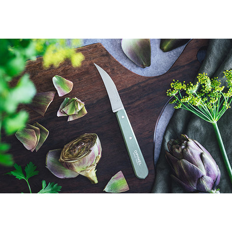 Couteau à légumes N°114 lame inox 7 cm sauge Opinel - Mathon - 2