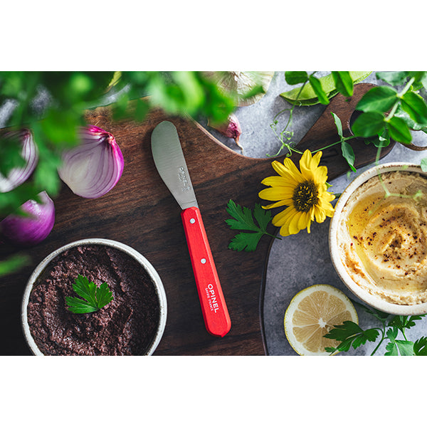 Tartineur N°117 lame inox 6 cm rouge Opinel - Mathon - 2