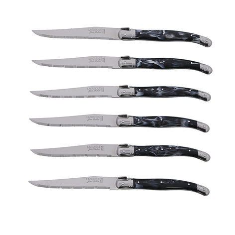 Bloc 6 couteaux à steak Laguiole lame inox 11 cm Jean Dubost - Mathon - 2