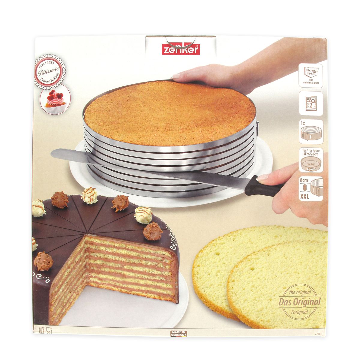 Ensemble de 2 ustensiles de pâtisserie pour layer cakes Zenker Zenker - Mathon - 2