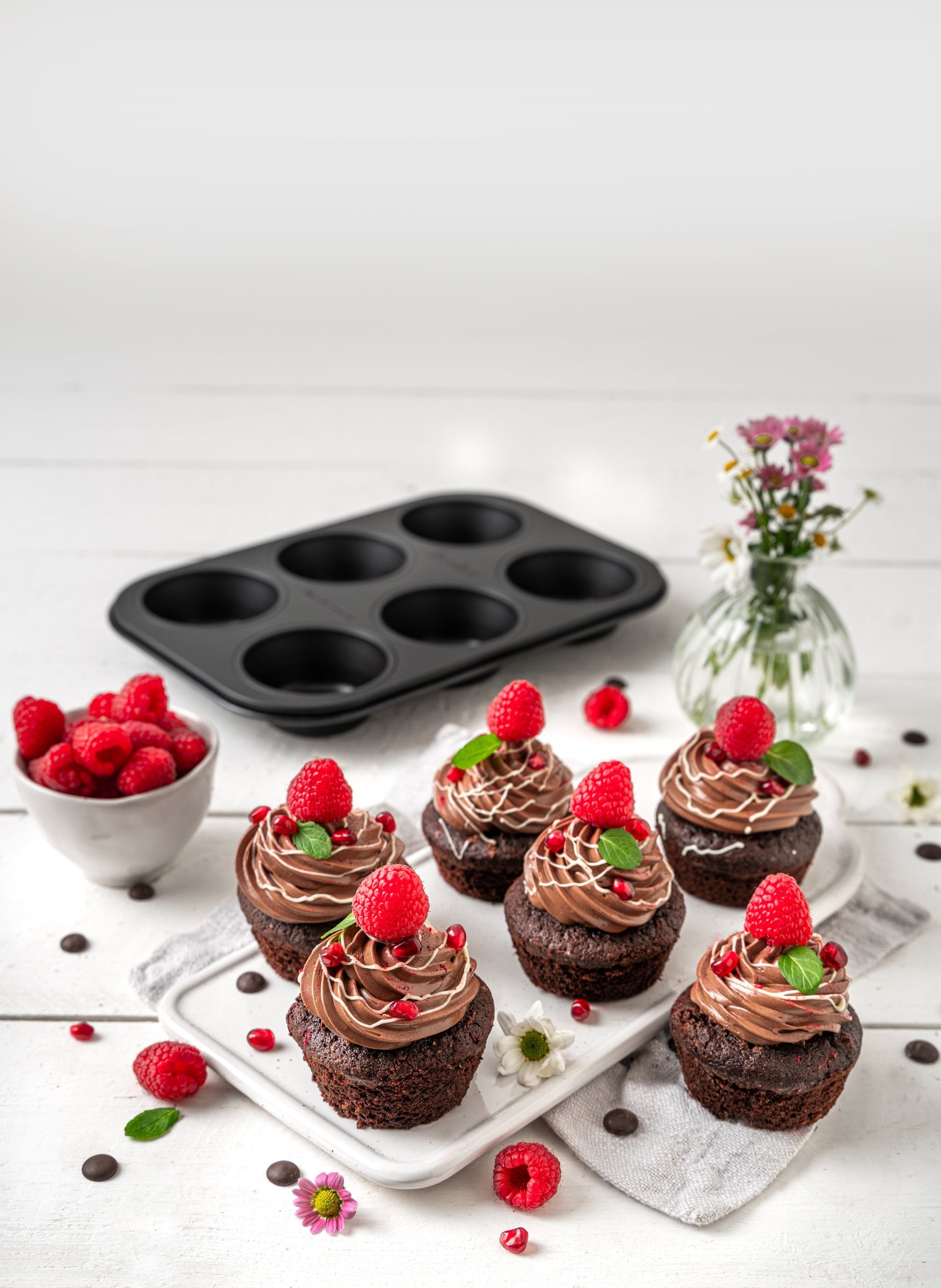 Moule à muffins 6 empreintes 28 x 19 cm Zenker Perfect Black + Zenker - Mathon - 2