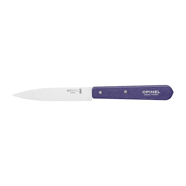Couteau office N°112 lame lisse inox 10 cm violet Opinel - Mathon - 1