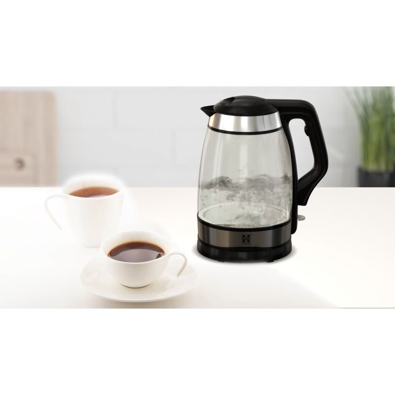 Bouilloire en verre 1.8L 2200W LED Herzberg HG5044 Herzberg - Mathon - 1