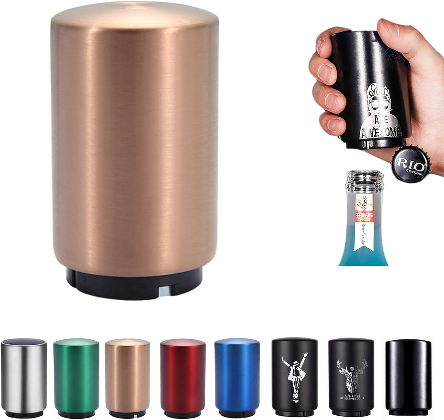 Décapsuleur Automatique Magnétique Rose Vendos85 - Mathon