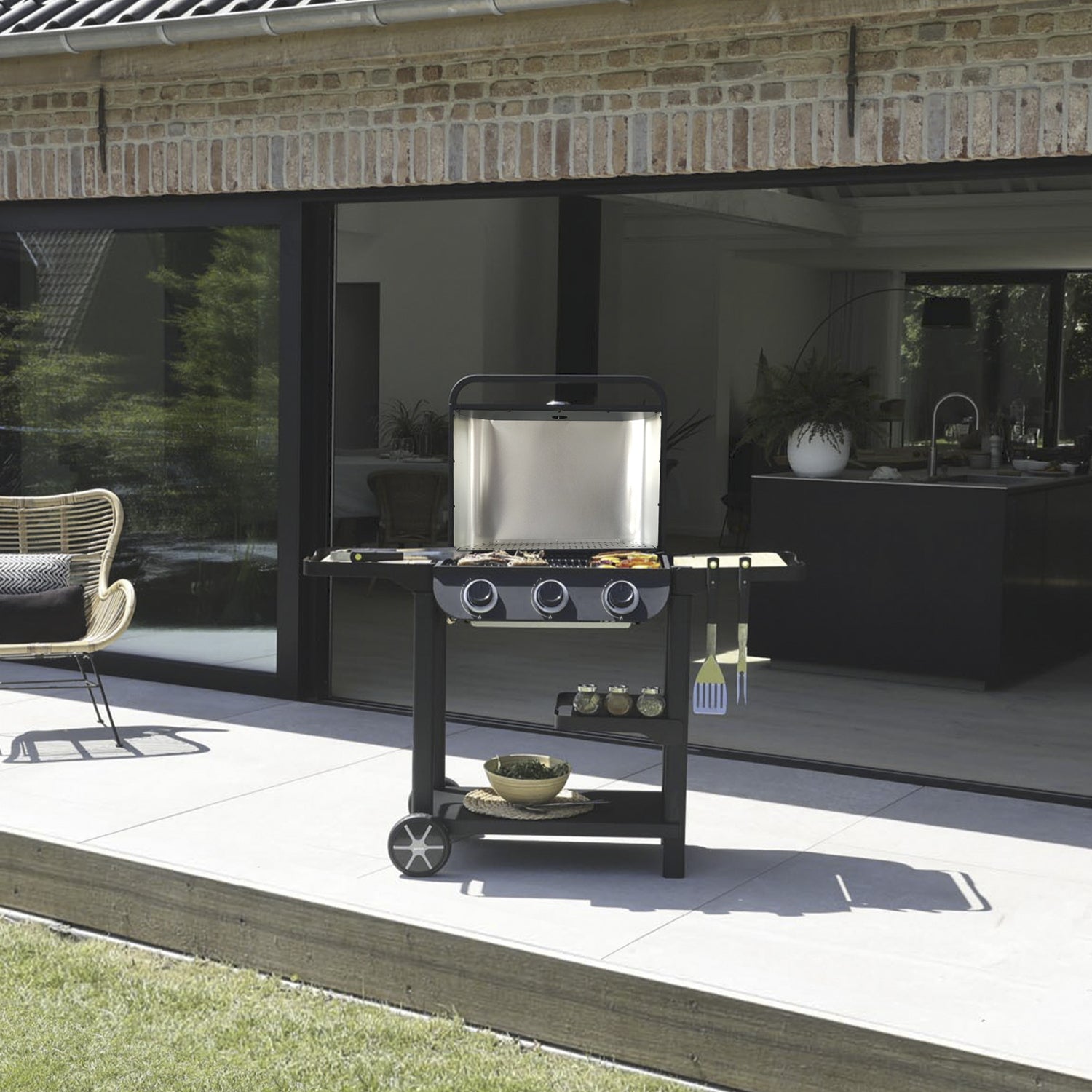 Barbecue gaz FLAVO 60 SC sur chariot Cook