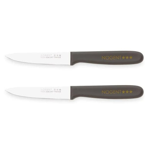 Lot de 2 couteaux office 9 cm taupe Nogent - Mathon