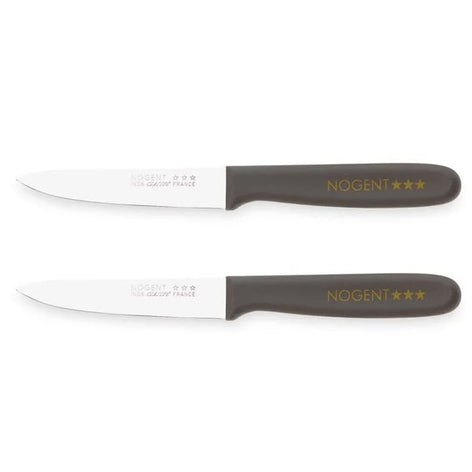 Lot de 2 couteaux office 9 cm taupe Nogent - Mathon