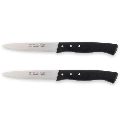 Lot de 2 couteaux office lame 9 cm Affidentée avec protection Nogent - Mathon