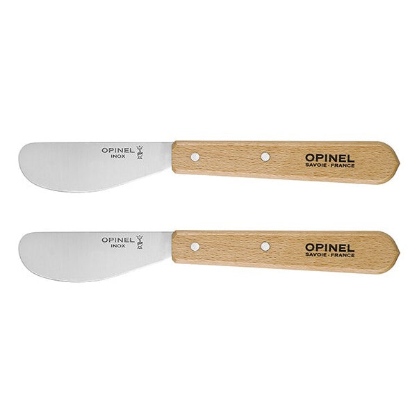 Lot de deux tartineurs N°117 inox 6 cm Opinel - Mathon