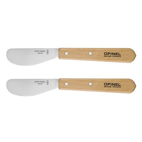 Lot de deux tartineurs N°117 inox 6 cm Opinel - Mathon