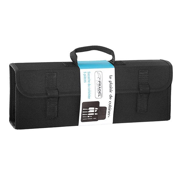 Sacoche 4 couteaux de cuisine et fusil à aiguiser Pradel Jean Dubost - Mathon - 2