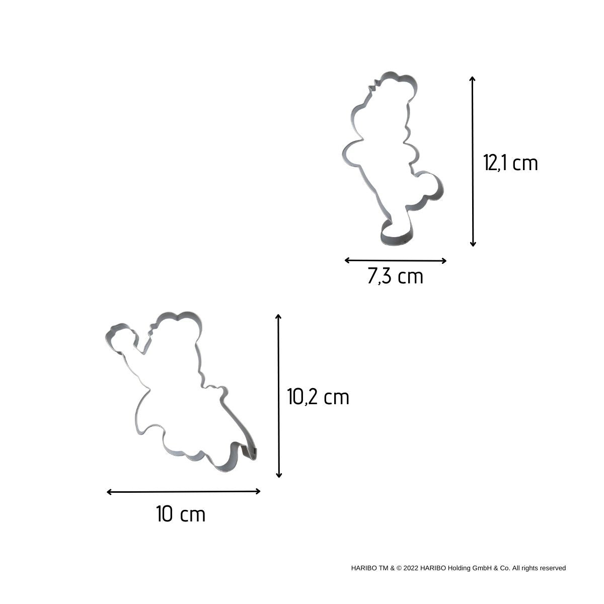 Lot de 2 emporte-pièces en inox motif ourson doré Zenker Haribo Zenker - Mathon - 3