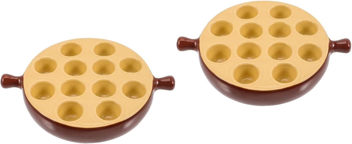 Plat à escargots en céramique 6/12 cavités avec poignées Vendos85 - Mathon