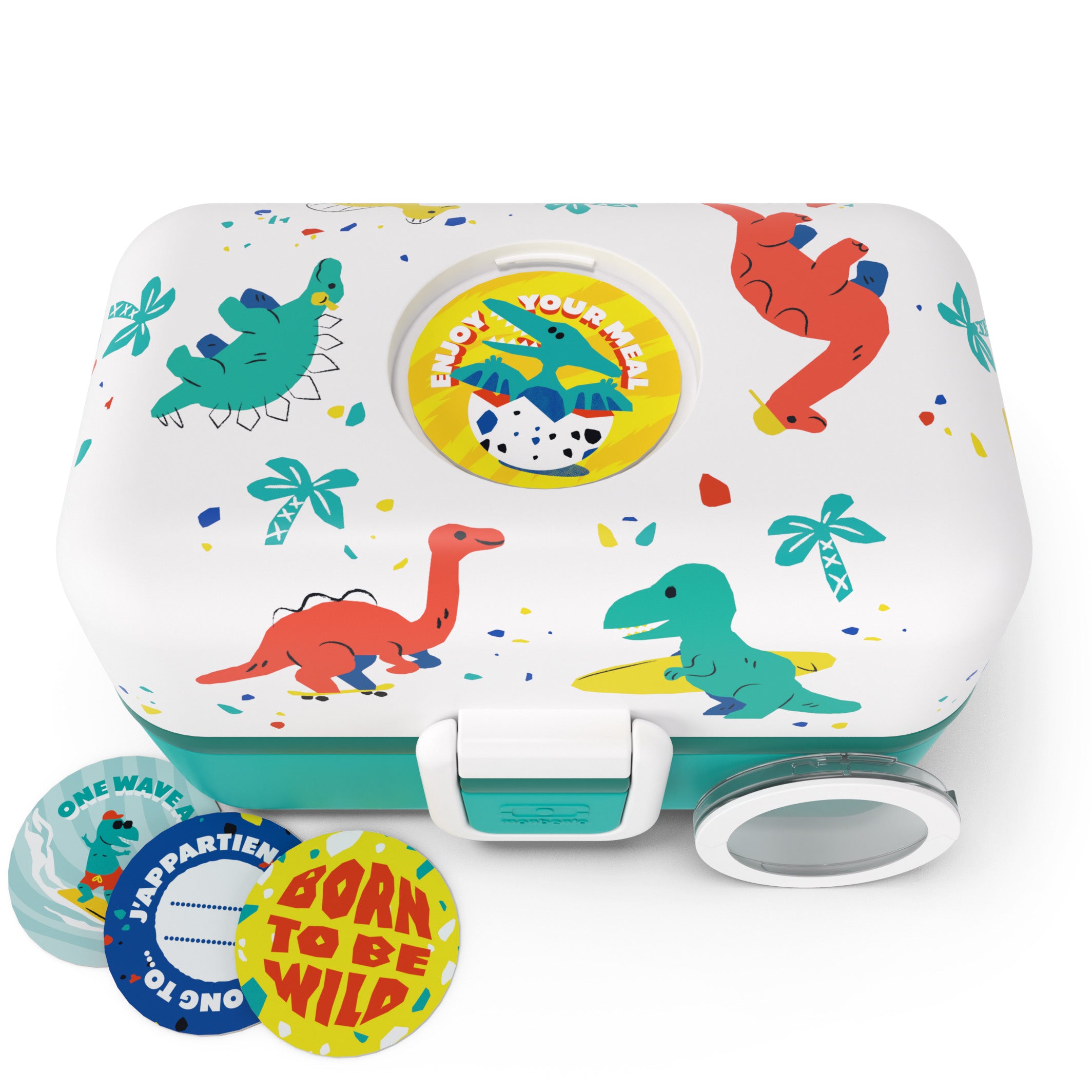 Lunch box à compartiments pour enfant Tresor 800ml Bleu Dino Monbento - Mathon - 3