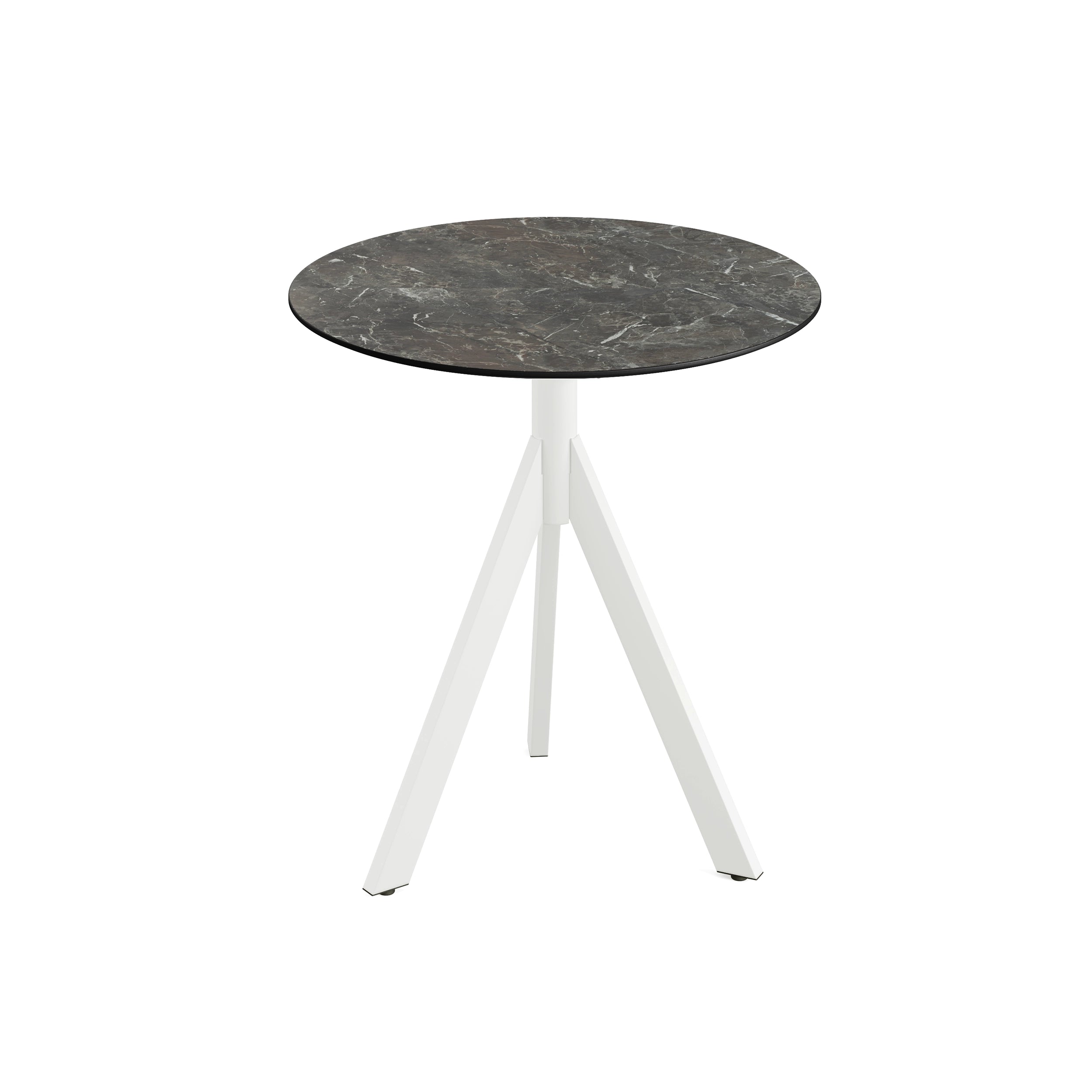 Table de Bistrot Infinity Tripod avec Piètement Blanc et Plateau HPL Ø 70 cm - Veba - Mathon - 1