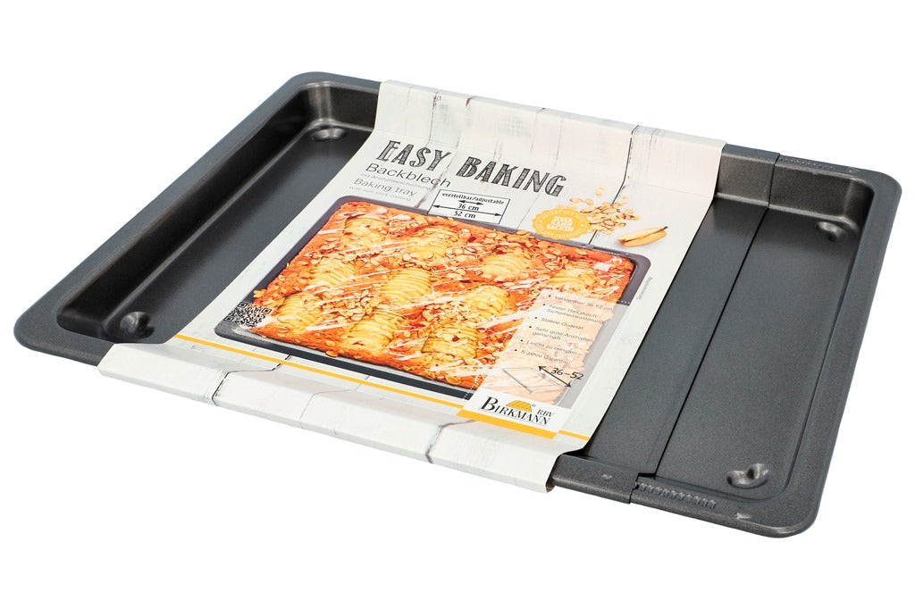 Plaque de Cuisson ajustable en acier carbone, Easy baking, 36-52x33xH3 cm Birkmann - Mathon - 4