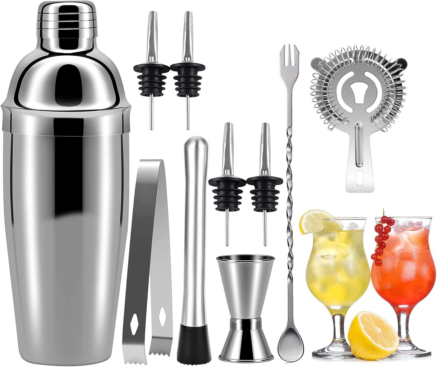 Kit Cocktail 10 Pièces en Acier Inoxydable Vendos85 - Mathon