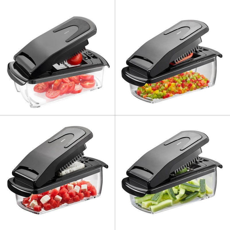 Coupe-légumes en dés et bâtonnets avec couvercle de conservation Gefu - Mathon - 1