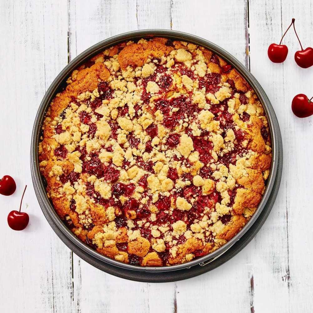 Moule à fond amovible en acier carbone, EASY Baking, D28xH9 cm Birkmann - Mathon - 4