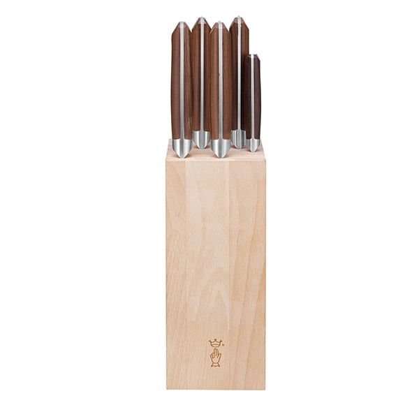 Bloc pour 5 couteaux en hêtre Opinel - Mathon - 5