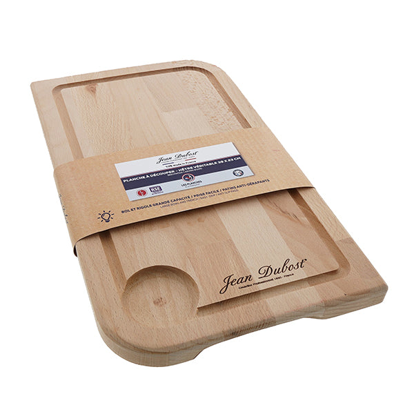Planche à découper en bois de hêtre huilé 39 x 23 cm Jean Dubost - Mathon