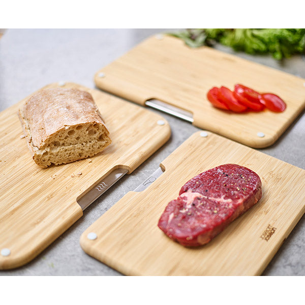 Set de 3 planches en bambou Nest et support de rangement  Joseph Joseph - Mathon - 3