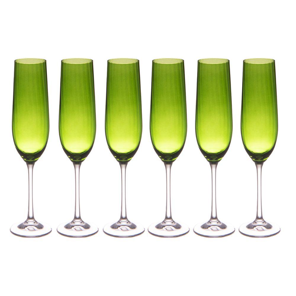 Flûte verte Santa 19 cl (lot de 6) Table passion - Mathon - 1