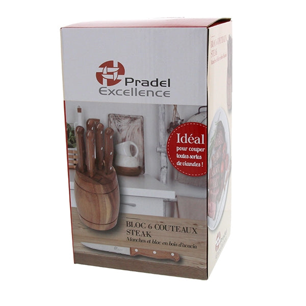 Bloc de 6 couteaux Rustika Pradel Excellence - Mathon - 3