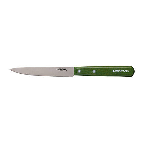 Couteau à tomate lame crantée 11 cm bois de charme kaki Iconic Nogent - Mathon