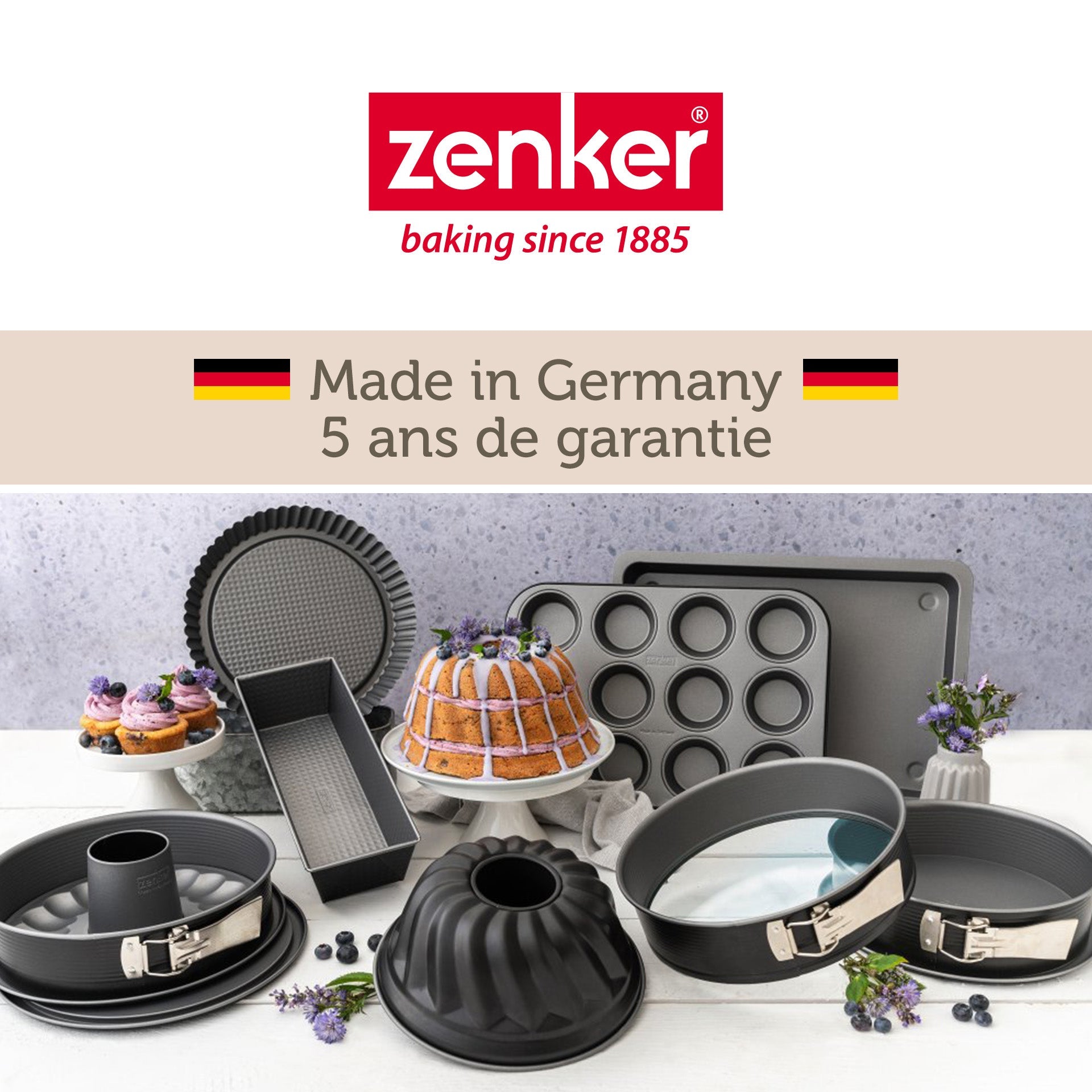 Moule à manqué à charnière en acier 28 cm Zenker Energy Zenker - Mathon - 7