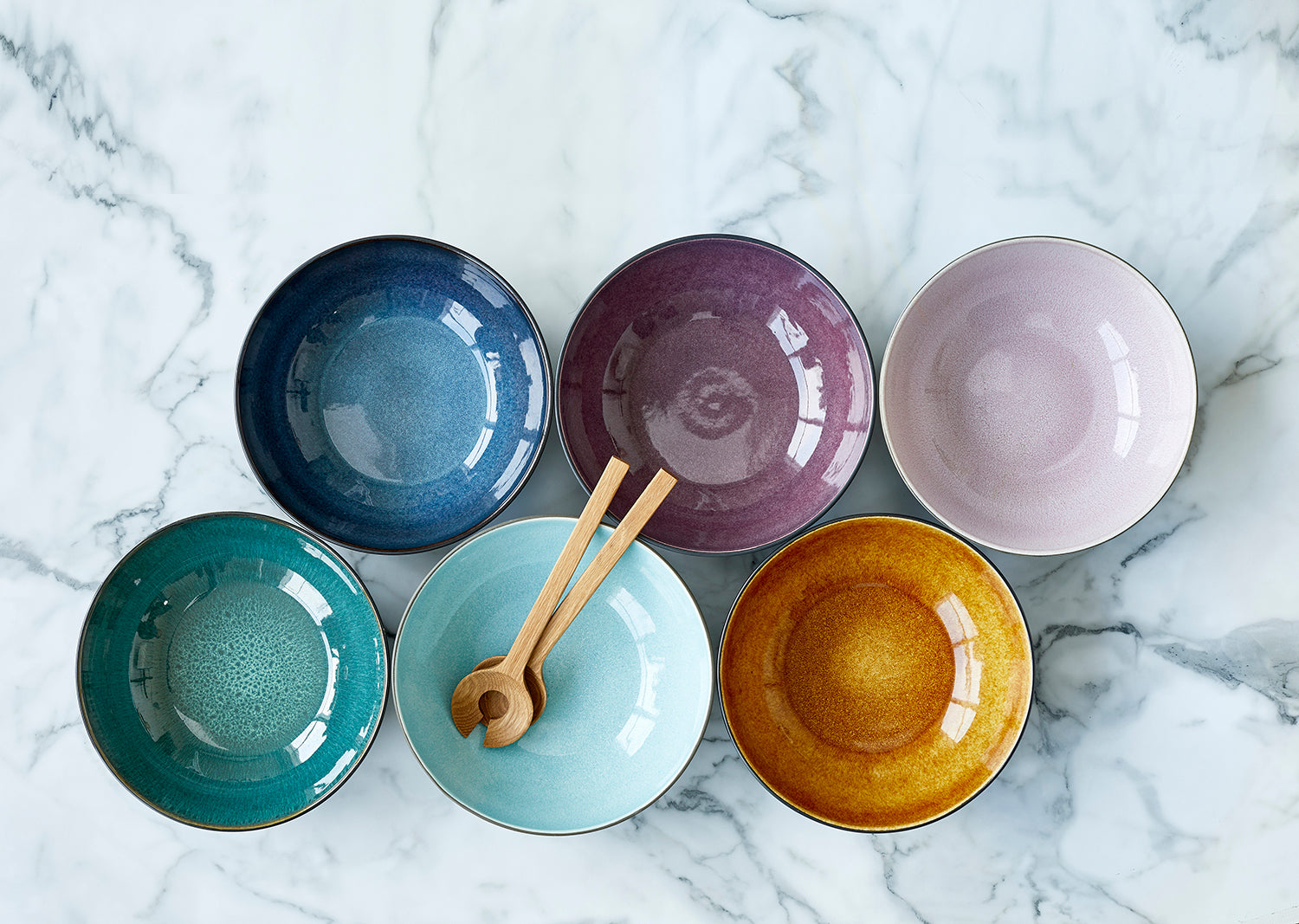 Saladier GASTRO en grès Noir/Ambre Bitz - Mathon - 10