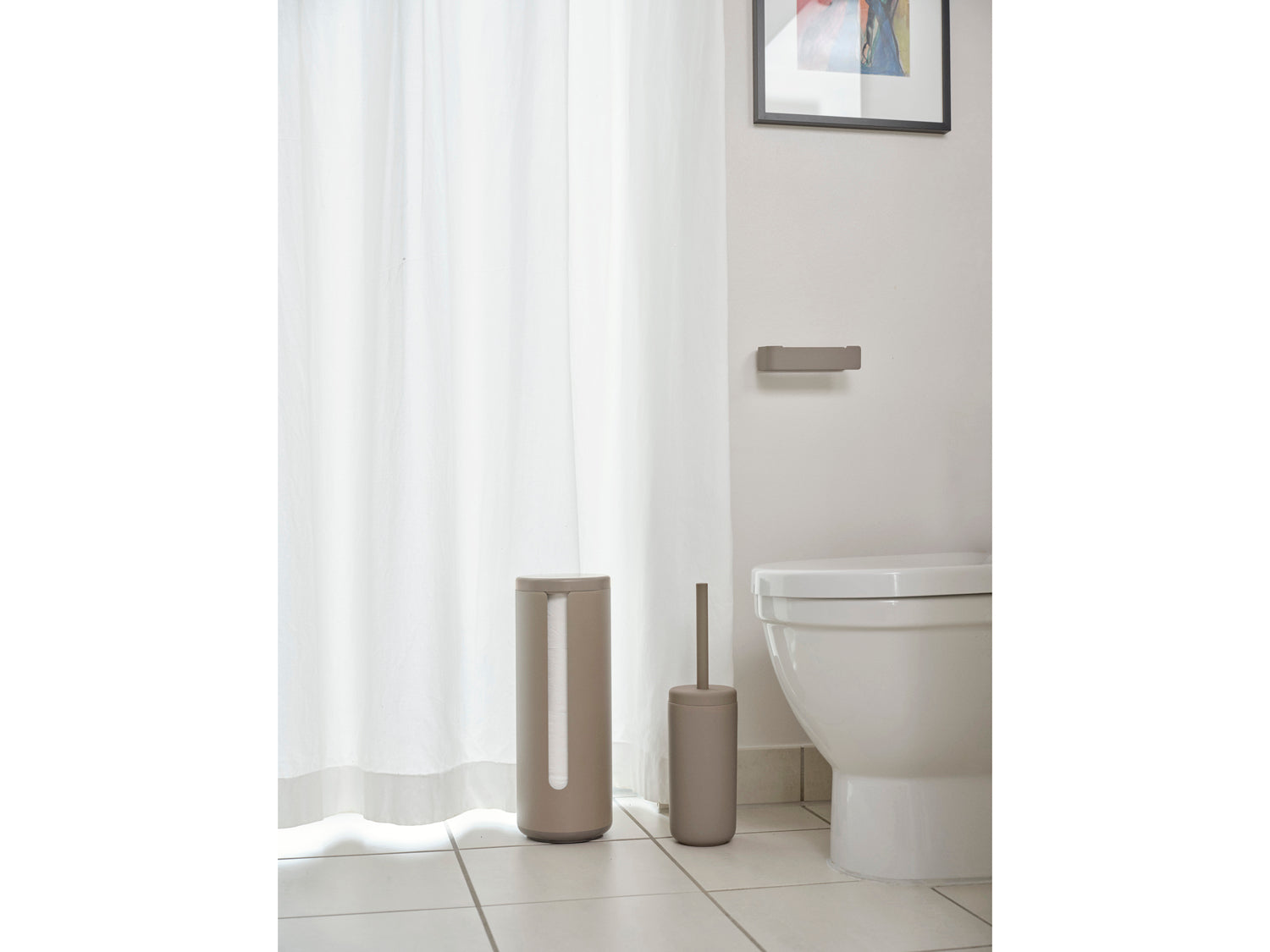Porte-papier toilette Ume en Aluminium Taupe Zone Denmark - Mathon - 5