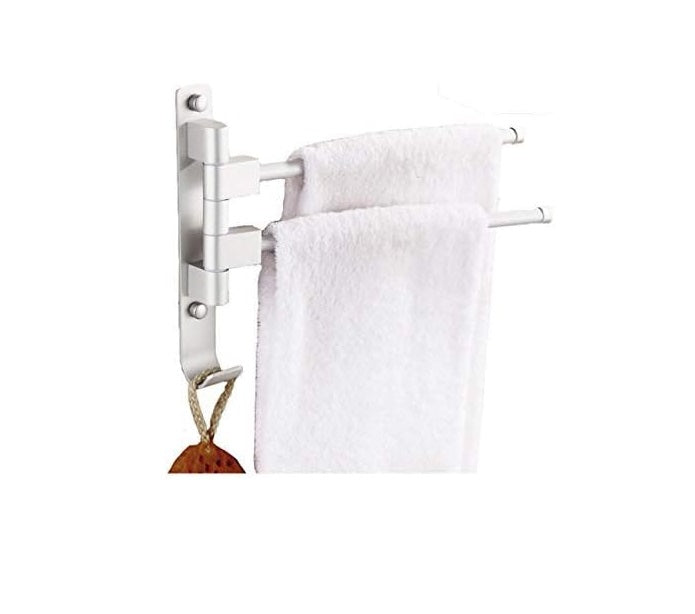 Étagère Serviette Multi-Fonction Porte-Serviettes en Aluminium 2 Barres sans perçage Vendos85 - Mathon