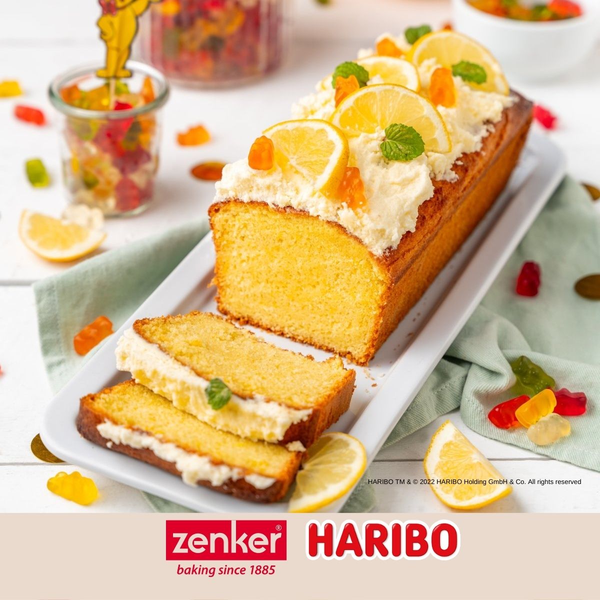 Moule à cake 25 cm avec emporte-pièce Zenker Haribo Zenker - Mathon - 8
