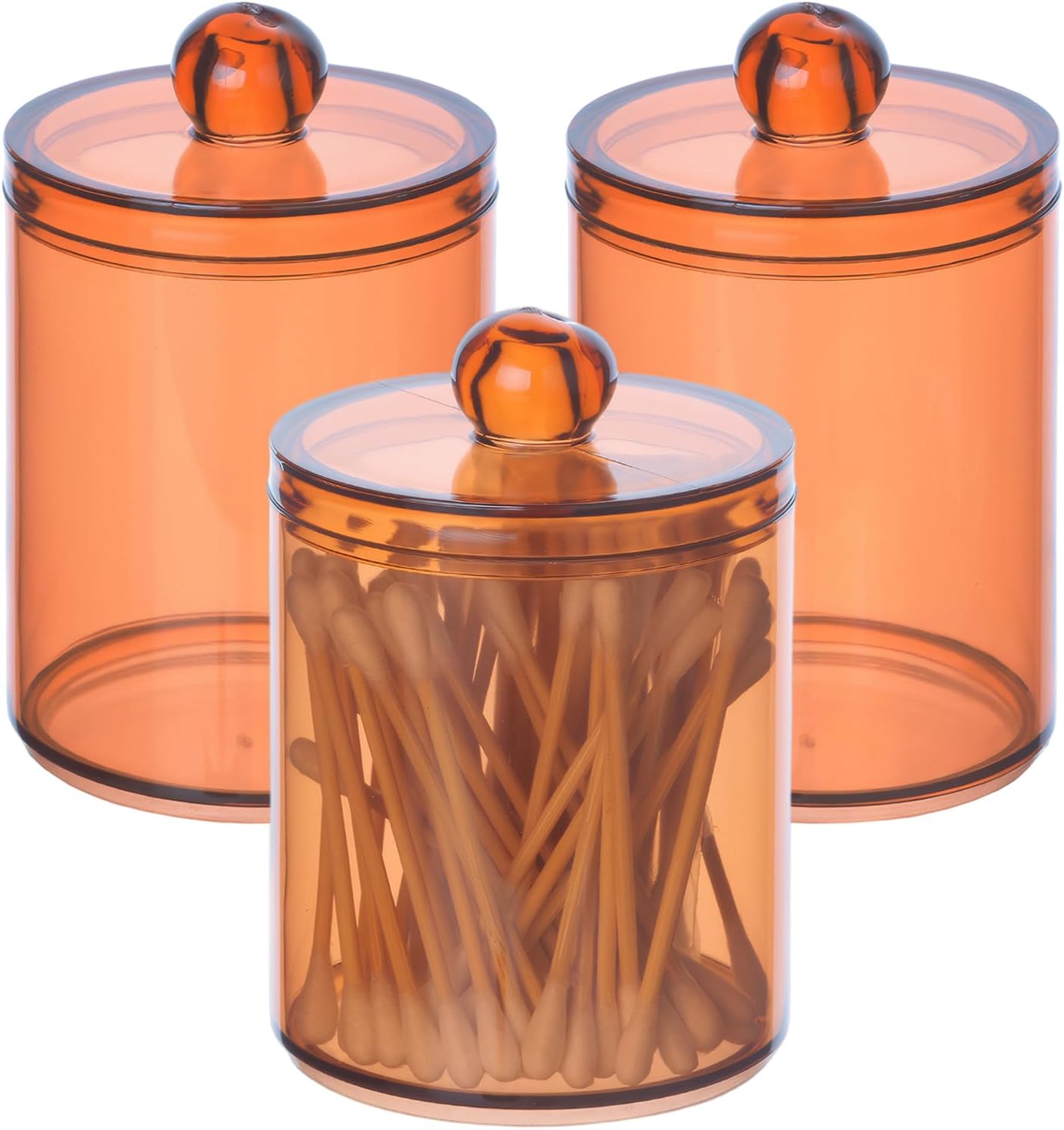 Distributeur Cotons-Tiges Transparent Pratique Vendos85 - Mathon