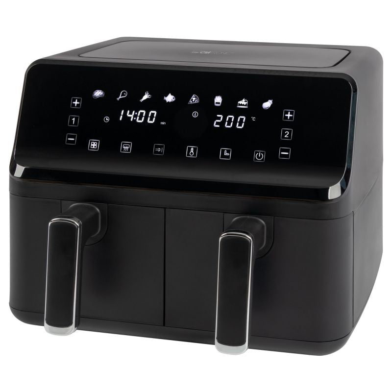 Double friteuse à air chaud 8L Noir Clatronic FR3804H-Noir Clatronic - Mathon - 1