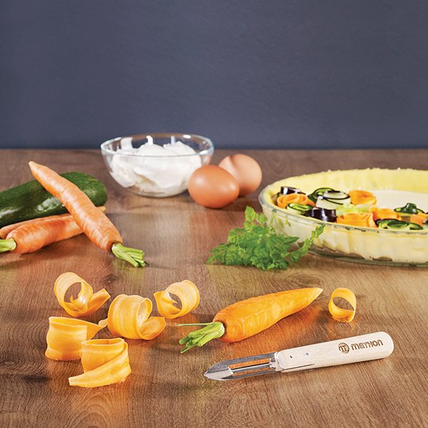 Lot 2 éplucheurs en bois naturel et teinté Mathon - Mathon - 3