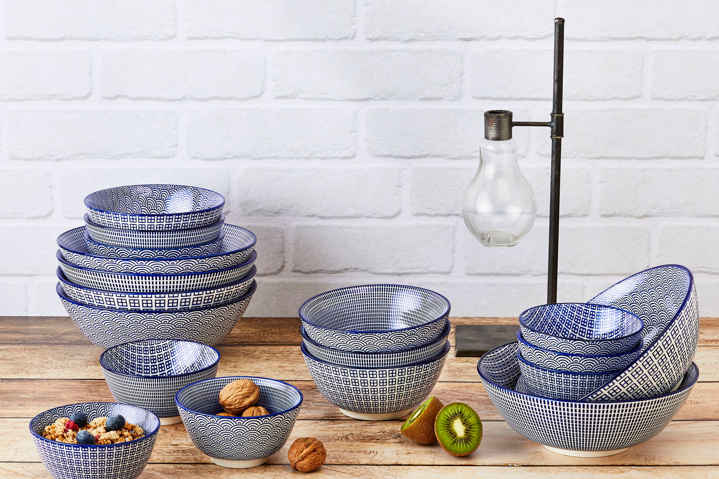 Lot de 42 set complet en porcelaine bleu D Björn - Mathon - 4