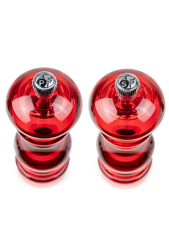 Podium Duo moulin poivre et moulin sel acryl rouge 18 cm Peugeot - Mathon - 6