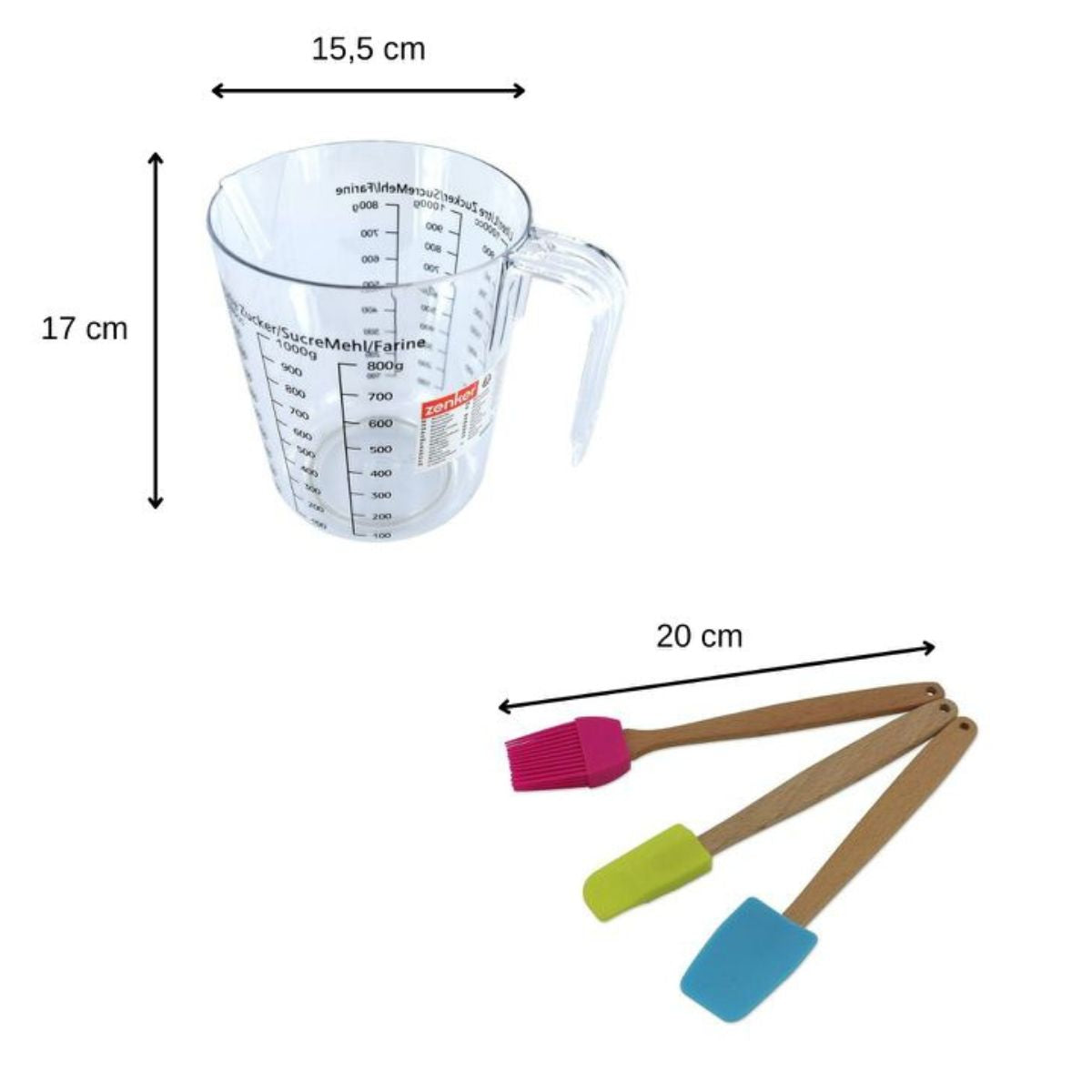 Ensemble verre doseur et accessoires pour pâtisserie Zenker Smart Pastry Zenker - Mathon - 3