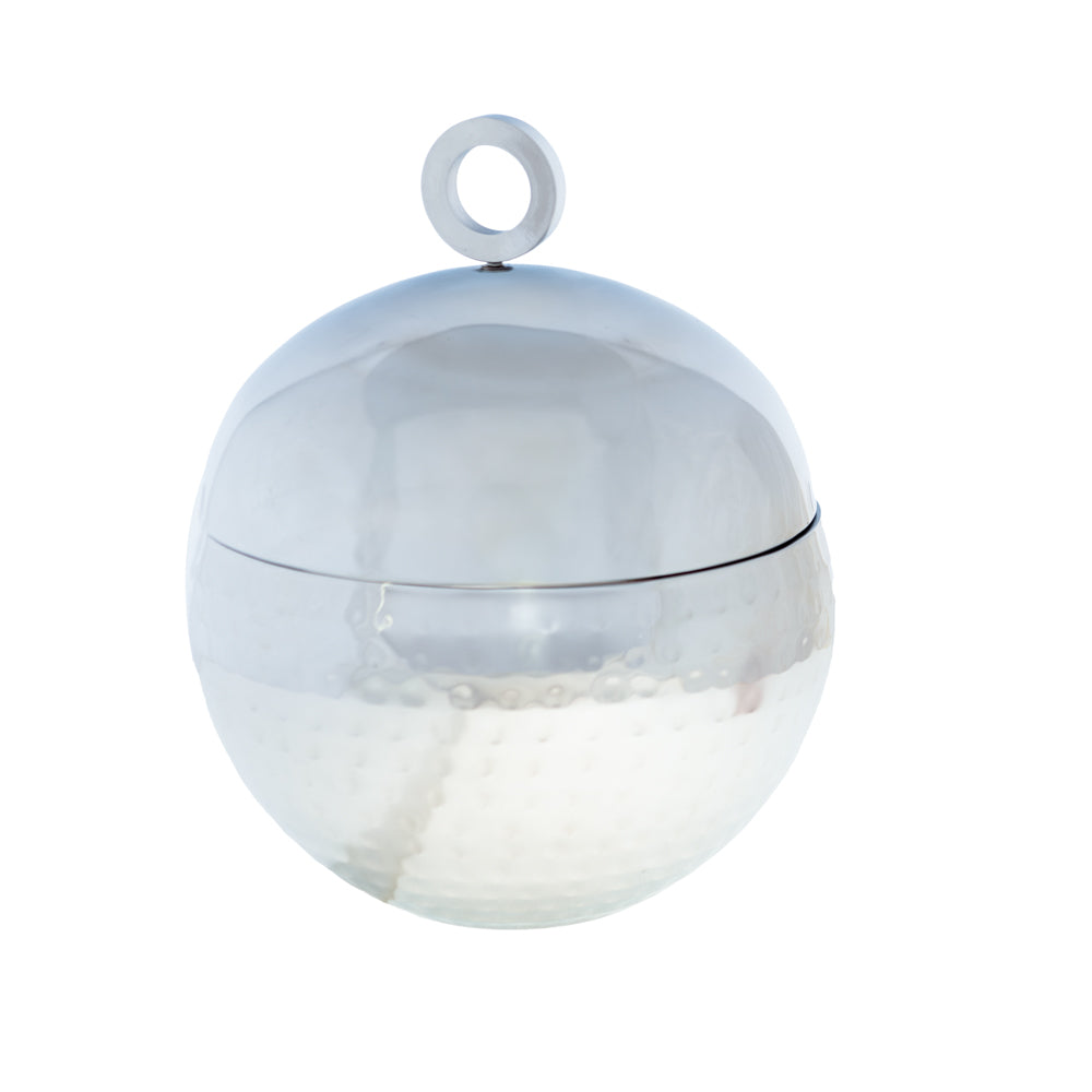 Seau à Glace boule double parois Martelé Table passion - Mathon