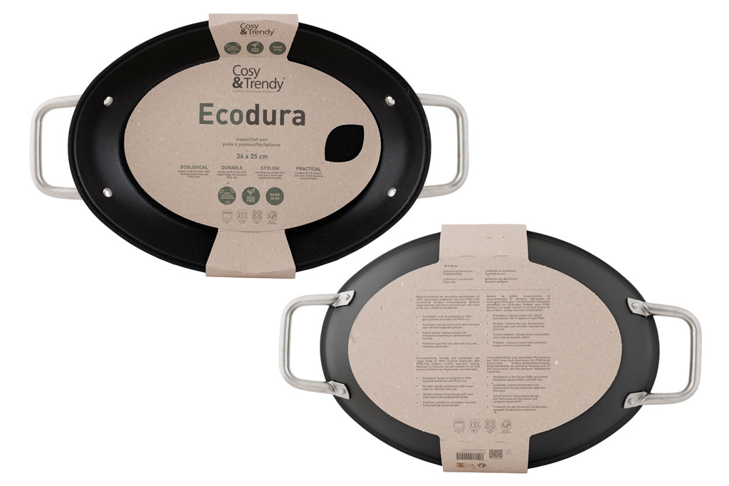 Poêle à Poissons en aluminium recyclé anti-adhésive, Ecodura, 36x25 cm Cosy & Trendy - Mathon - 3