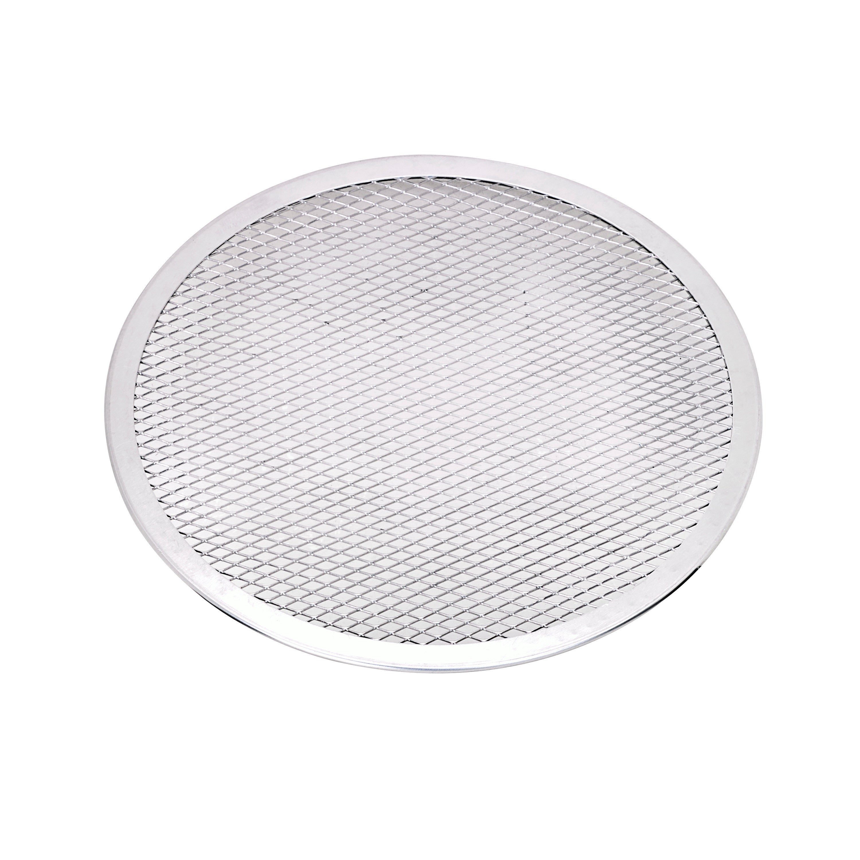12Pcs - Grille à pizza ronde aluminium à fond ajouré  H4mm FirstPack - Mathon