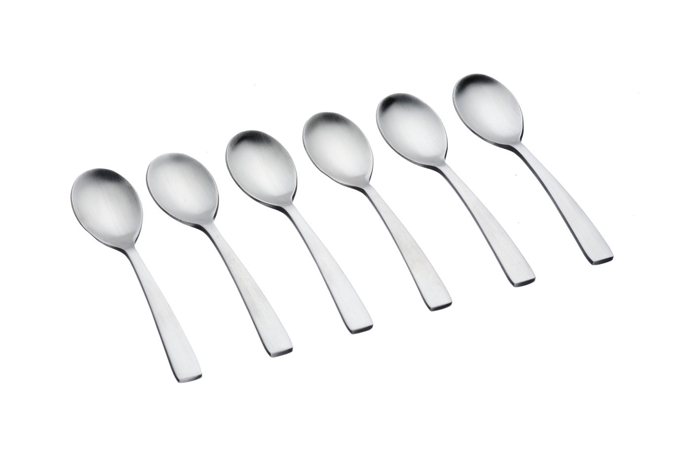 Lot de 6 petites cuillères en inox argent D Björn - Mathon - 1