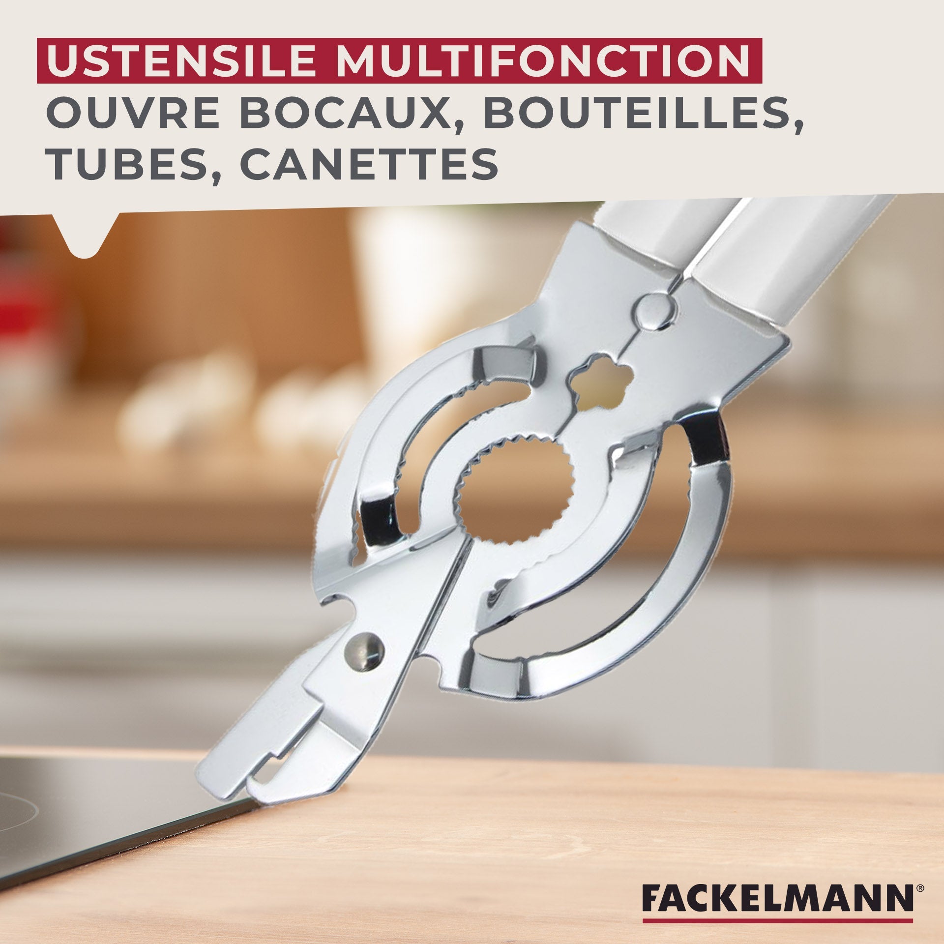 Ouvre bocal manuel multifonction 27 cm  Arcadalina Fackelmann - Mathon - 3