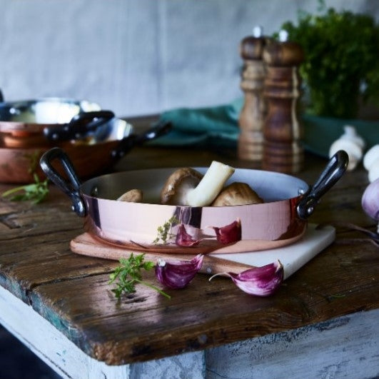 Plat à servir 20 cm rond poignées Baumalu - Mathon - 2