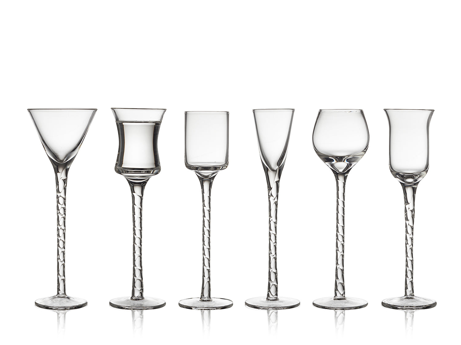 Ensemble de 6 verres à schnapps Transparent Lyngby Glas - Mathon - 1